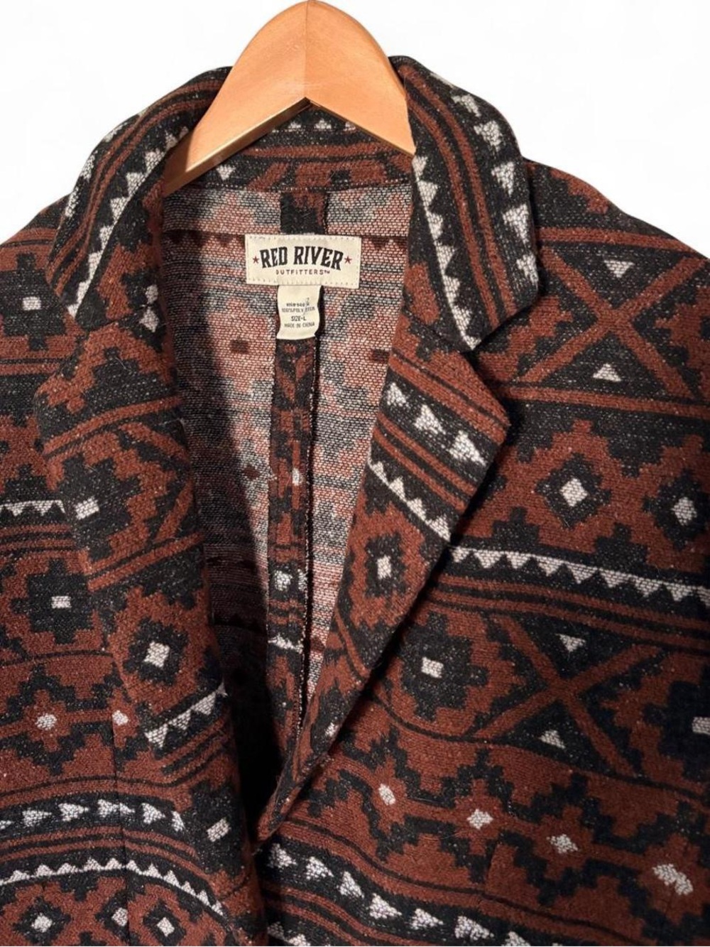 Brown Patterned Women's Jacket - Picture 4 of 5
